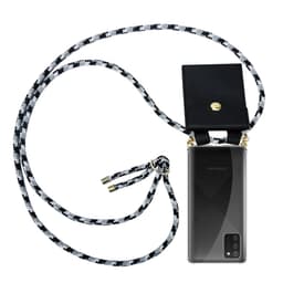 Samsung Galaxy A02s Deksel med Halskjede (grå)