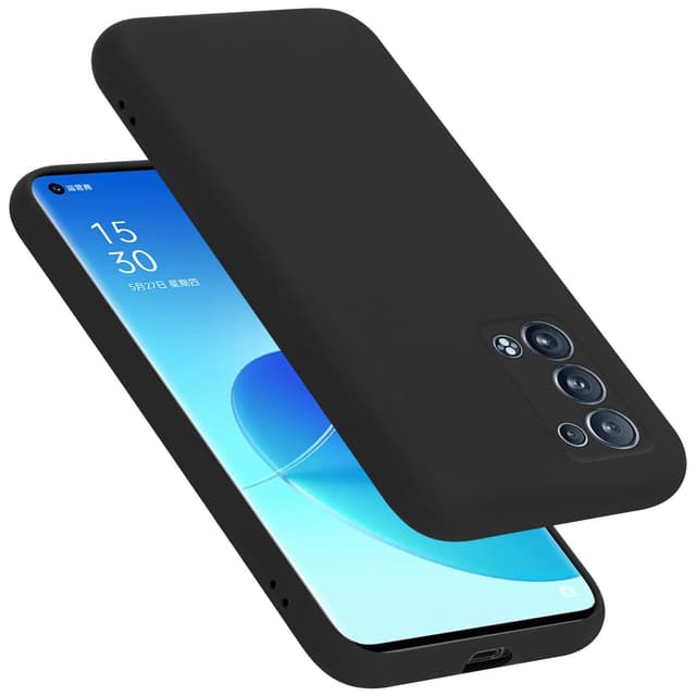 Oppo Reno6 PRO 5G silikondeksel case (svart)