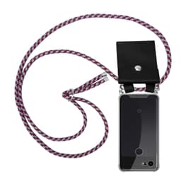 Google PIXEL 3 XL Deksel med Halskjede (rød)