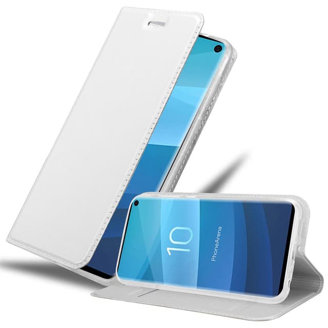 Skal Samsung Galaxy S10 4G Plånboksfodral (Silver)