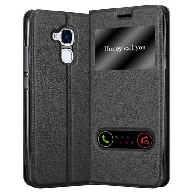 Honor 5C Plånboksfodral Skal (Svart)
