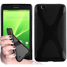 Sony Xperia T2 ULTRA Suojakuori Kuoret (Musta)