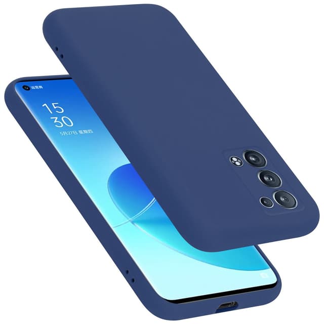 Oppo Reno6 PRO 5G silikondeksel case (blå)