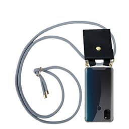 Samsung Galaxy M21 / M30s Deksel med Halskjede (grå)