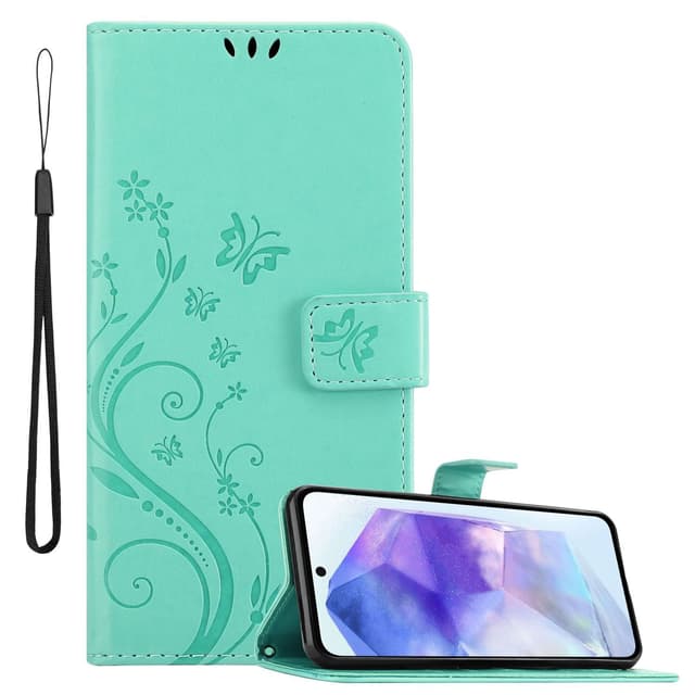 Samsung Galaxy A55 Plånboksfodral Skal (Turkos)