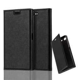 Sony Xperia XZ1 Suojakuori Lompakkokotelo (Musta)