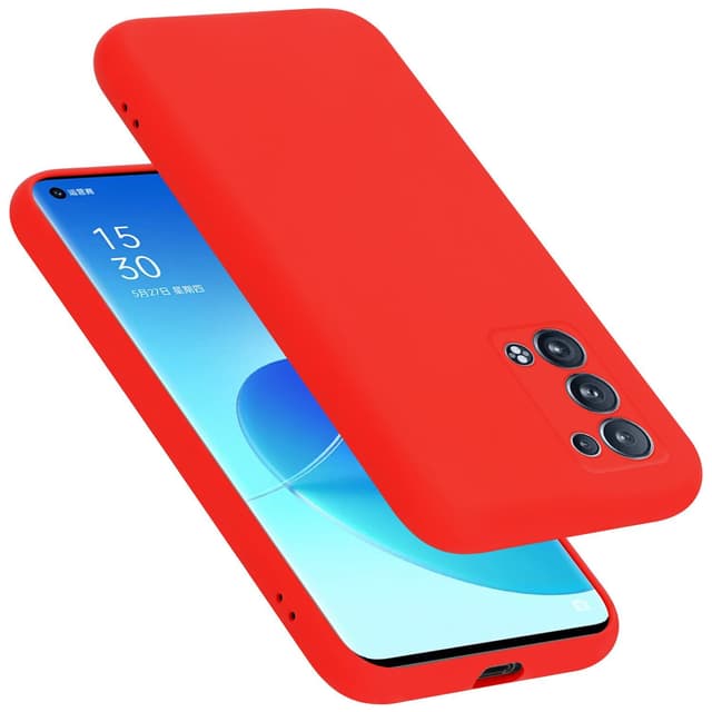 Oppo Reno6 PRO 5G Skal Fodral Case (Röd)
