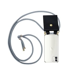 iPhone 12 MINI Deksel med Halskjede (grå)