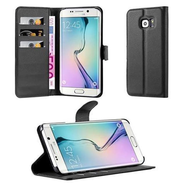 Samsung Galaxy S6 EDGE Pungetui Cover Case (Sort)