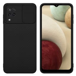 Samsung Galaxy A12 / M12 Cover Etui Case (Sort)