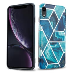 iPhone XR lommebokdeksel etui (blå)