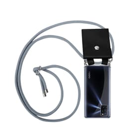 Oppo A92 Deksel med Halskjede (grå)