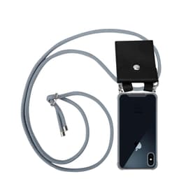 iPhone X / XS Deksel med Halskjede (grå)