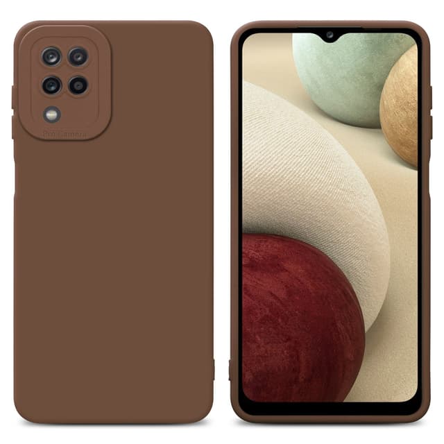 Skal Samsung Galaxy A12 / M12 Fodral Case (Brun)