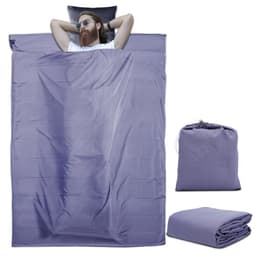 Sovsäck Resa 115x 210 cm Kudde Filt (lila)