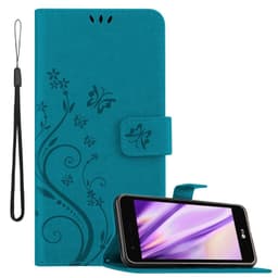 LG K4 2017 Suojakuori Lompakkokotelo (Sininen)