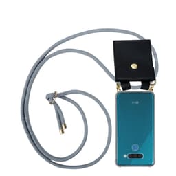 LG Q60 Deksel med Halskjede (grå)