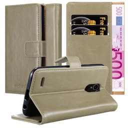 LG K10 2017 lommebokdeksel etui (brun)