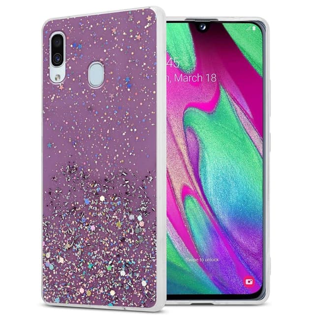 Samsung Galaxy A40 Suojakuori Kotelo (Violetti)