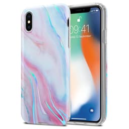 iPhone X / XS lommebokdeksel etui (hvit)