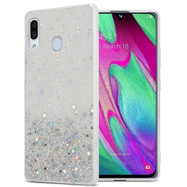 Samsung Galaxy A40 Skal Fodral Case (Transparent)