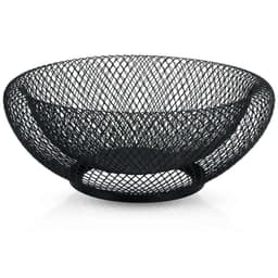 Fruktkurv Fruktskål Deco Bowl med doble vegger (svart)