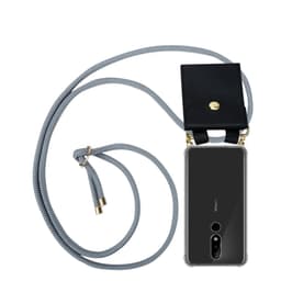 Nokia 5.1 PLUS / X5 Deksel med Halskjede (grå)