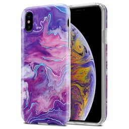 iPhone XS MAX Plånboksfodral Skal (Lila)