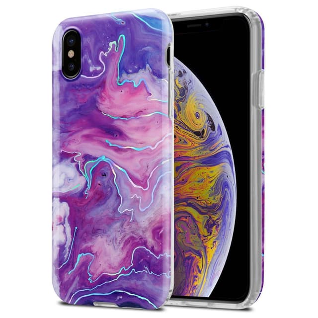 iPhone XS MAX Pungetui Cover Case (Lilla)