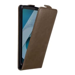 LG Q6 / G6 MINI deksel flip cover (brun)