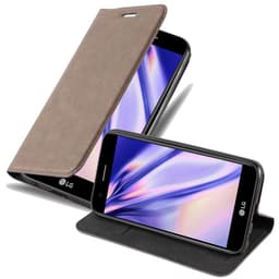 Skal LG K10 2017 Plånboksfodral (Brun)