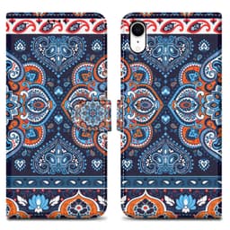 iPhone XR Plånboksfodral Skal (Blå)