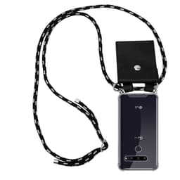 LG G8 ThinQ Suojakuori Kotelo Ketju (Musta)