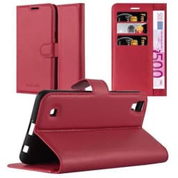 LG X POWER lommebokdeksel etui (rød)