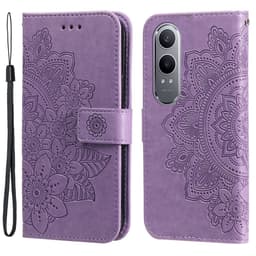 SKALO OnePlus Nord CE4 Lite 5G Mandala lompakkokotelo - Violetti