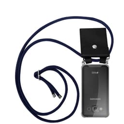 Samsung Galaxy J3 2016 Deksel med Halskjede (blå)