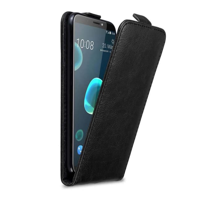 HTC Desire 12 PLUS Pungetui Flip Cover (Sort)