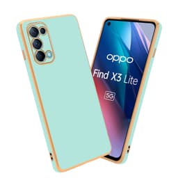Oppo FIND X3 LITE silikondeksel case (Grønn)