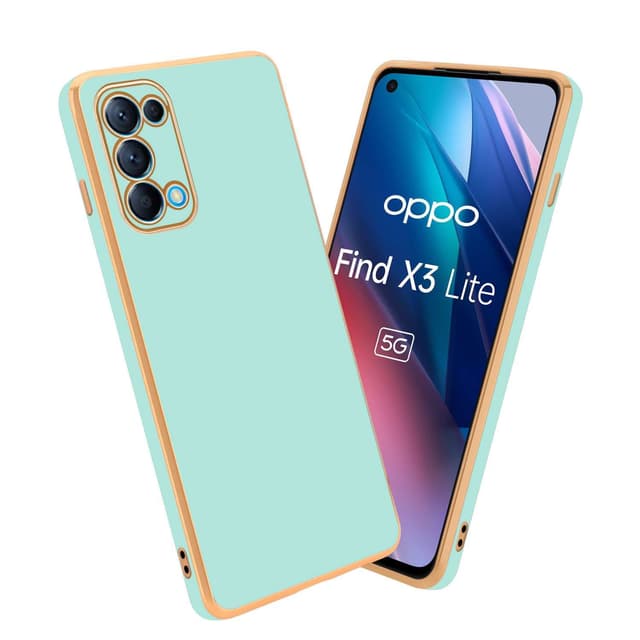 Oppo FIND X3 LITE Skal Fodral Case (Grön)
