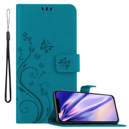 iPhone 12 PRO MAX Suojakuori Lompakkokotelo (Sininen)
