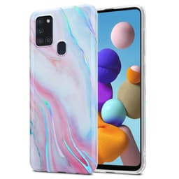 Samsung Galaxy A21s Pungetui Cover Case (Hvid)