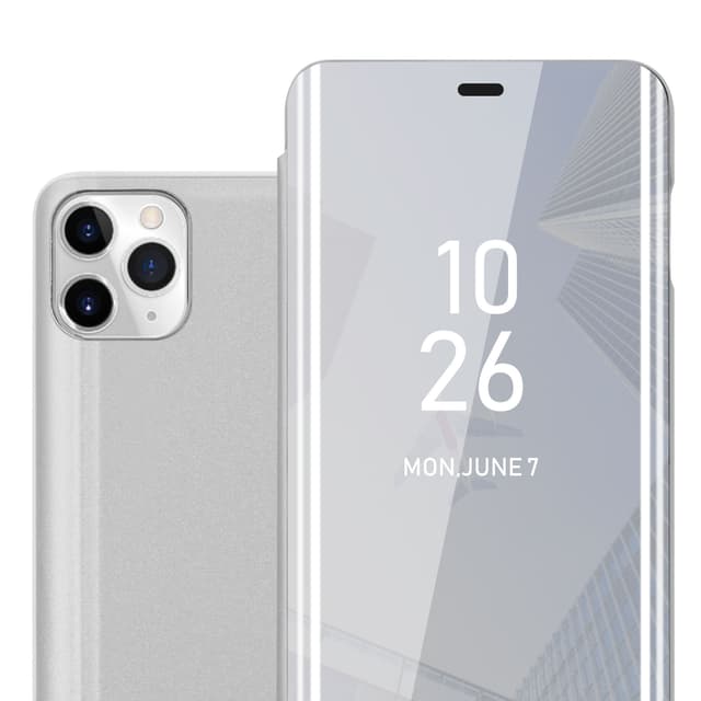iPhone 11 PRO MAX Plånboksfodral Skal (Silver)