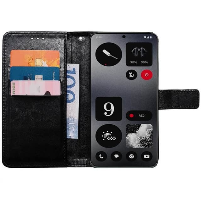 Lommebokdeksel 3-kort Nothing CMF Phone 1 - Sort