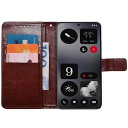 Wallet cover 3-kort Nothing CMF Phone 1 - Brun