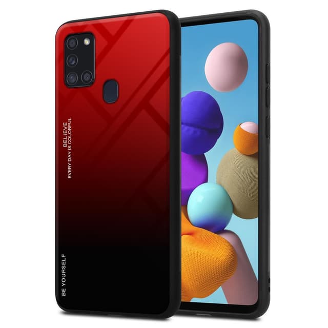 Samsung Galaxy A21s Skal Fodral Case (Svart)