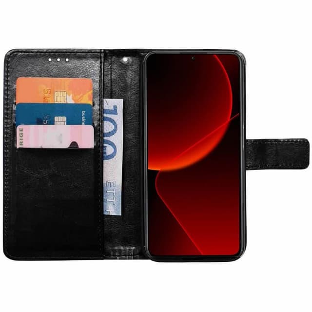 Wallet cover 3-kort Xiaomi 14 - Sort