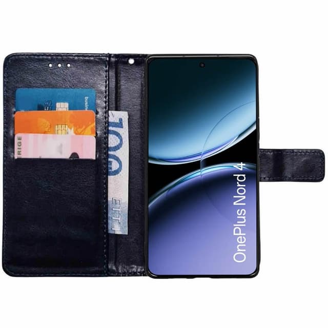 Wallet cover 3-kort OnePlus Nord 4 - Mørkeblå