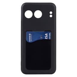 Silikonikuori korttitelineellä OnePlus Nord 4 - Musta