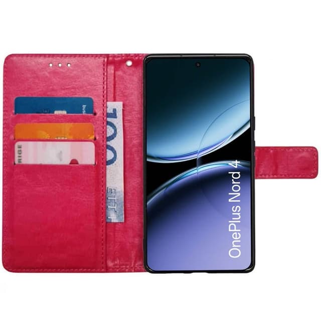 Plånboksfodral 3-kort OnePlus Nord 4 - Rosa