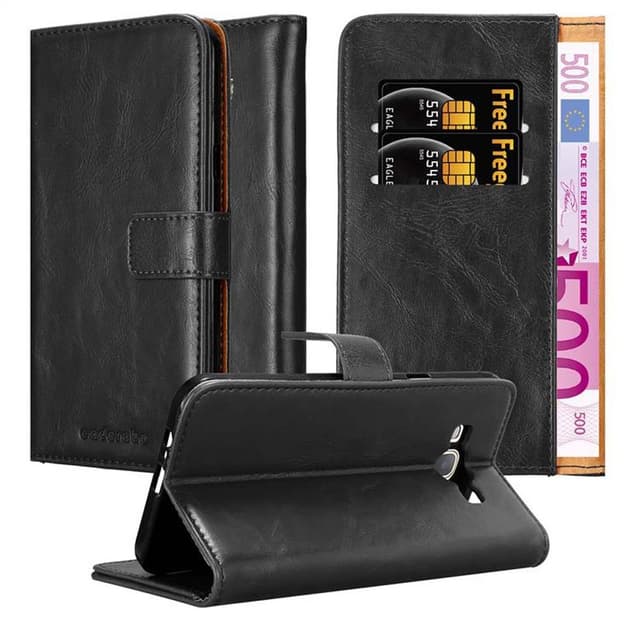 Samsung Galaxy A8 2015 lommebokdeksel etui (svart)
